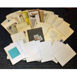Worldwide Postage and stamp collection includes over 90 envelopes dating back to the sixties and