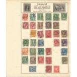 Canadian Stamp collection 6 loose album leaves vintage stamps some early material. We combine