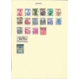 European Stamp collection 7 loose album leaves countries include Belgium, Austria, Greece, Italy and