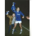 Peter Reid Everton Signed 12 x 8 inch football photo. All autographs come with a Certificate of