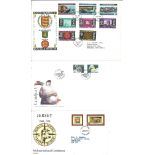 Jersey FDC collection 30 covers dating from 1979 to 1987 housed in a FDC album subjects include