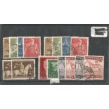 German Stamp collection 1 stock card 16 stamps dated 1943. We combine postage on multiple winning