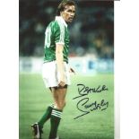 Sammy Mcilroy Northern Ireland Signed 12x 8 inch football photo. All autographs come with a