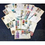 FDC collection includes 65 interesting covers dating 1967-1973 subjects include Royal Wedding ,