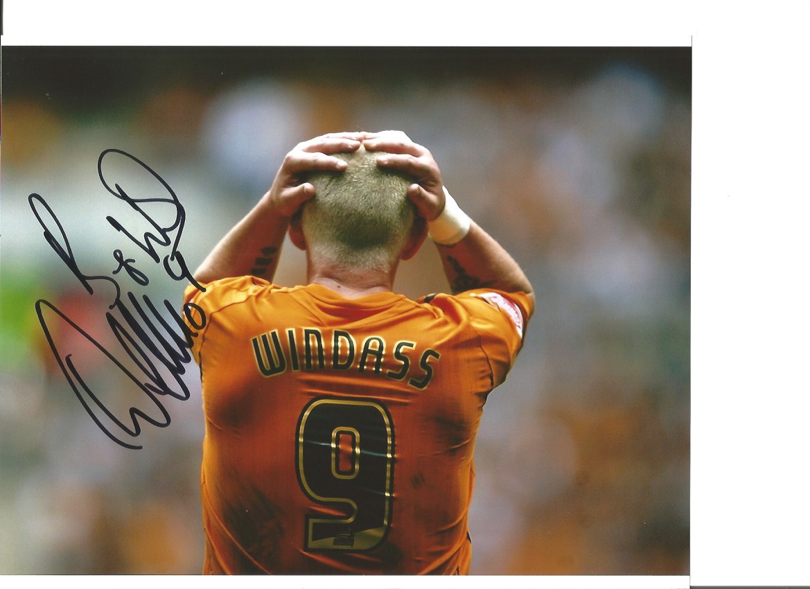 Dean Windass Hull City Signed 10 x 8 inch football photo. All autographs come with a Certificate