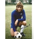 Alan Hudson Chelsea Signed 12 x 8 inch football photo. All autographs come with a Certificate of