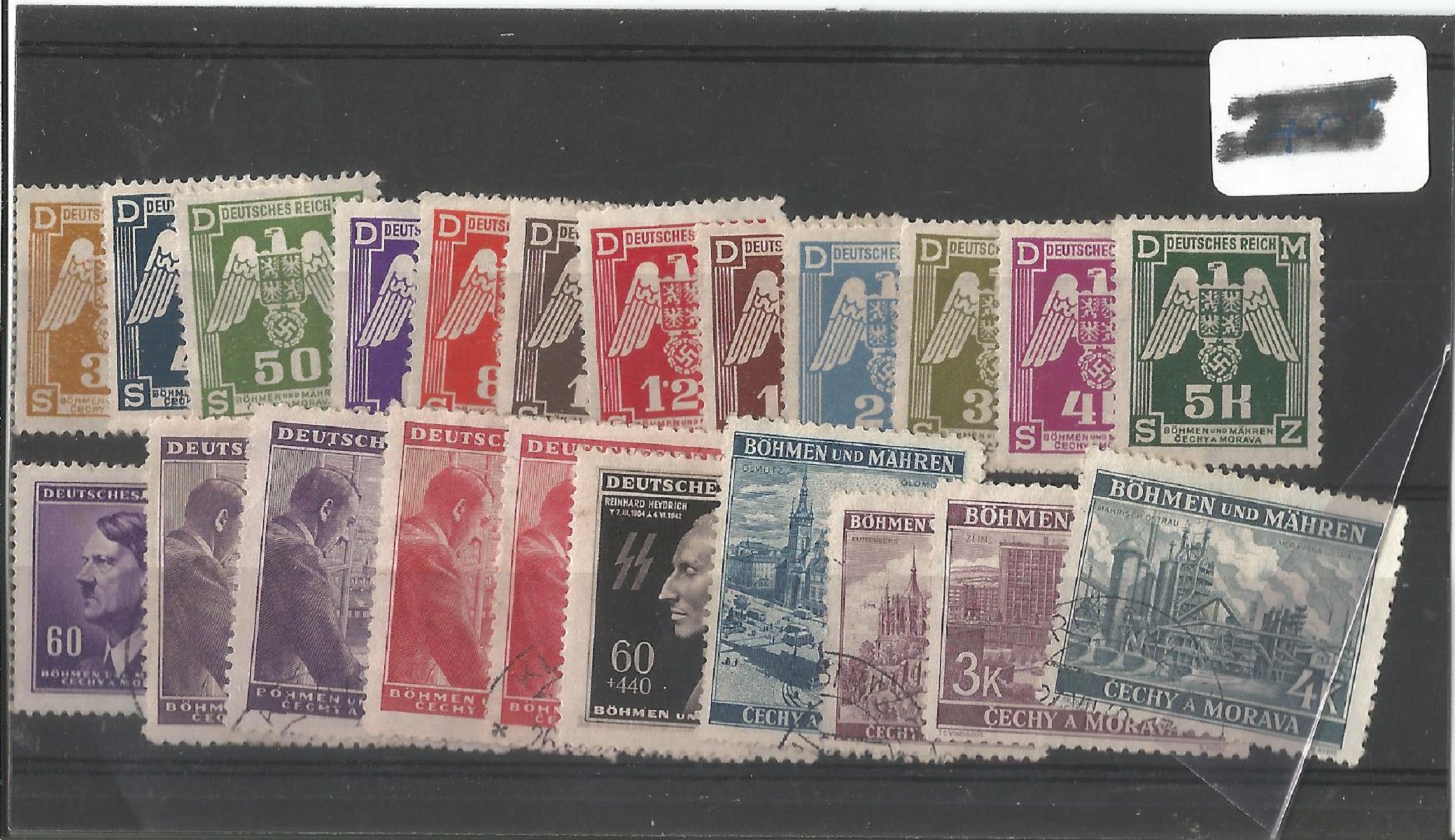 German Third Reich stamp collection 1 stock card 22 stamps. We combine postage on multiple winning