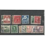 German stamp collection 1 stock card 18 stamps dated 1935/1936 catalogue value £10. We combine