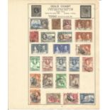 British Commonwealth Stamp collection 8 album leaves includes Gold Coast, Guernsey, Jersey, Isle