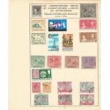 St Kits Nevis stamp collection 1 loose album leave 19 stamps some rare. We combine postage on