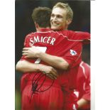 Vladimir Smicer Liverpool Signed 12 x 8 inch football photo. All autographs come with a