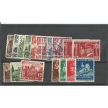 German stamp collection 1 stock card 18 stamps dated 1940/1941 catalogue value £42. We combine