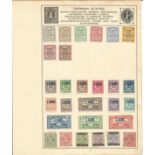 German stamp collection 1 loose page 28 vintage stamps includes Wurttemberg etc. We combine