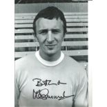 Mike Summerbee Manchester City Signed 12 x 8 inch football photo. All autographs come with a