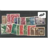 German stamps collection 1 stock card 18 stamps dated 1944. We combine postage on multiple winning