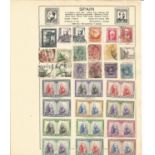 European stamp collection 6 loose album sleeves includes Spain and the Spanish Colonies. We