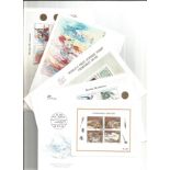 Norway FDC collection 5 miniature sheets dating 1989 to 1991 catalogue value £50. We combine postage
