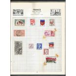 Worldwide Stamp collection 15 pages housed in a Stanley Gibbons Swiftsure stamp album includes