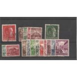 German stamp collection 1 stock card 17 stamps dated 1938 catalogue £65. We combine postage on