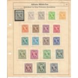 German Allied Military Post stamp collection 3 pages of British and American 35 stamps mostly mint