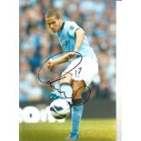 Jack Rodwell Manchester City Signed 12 x 8 inch football photo. All autographs come with a