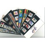 GB stamp collection includes 9 presentation packs Dating 1982 to 1990 subjects include British
