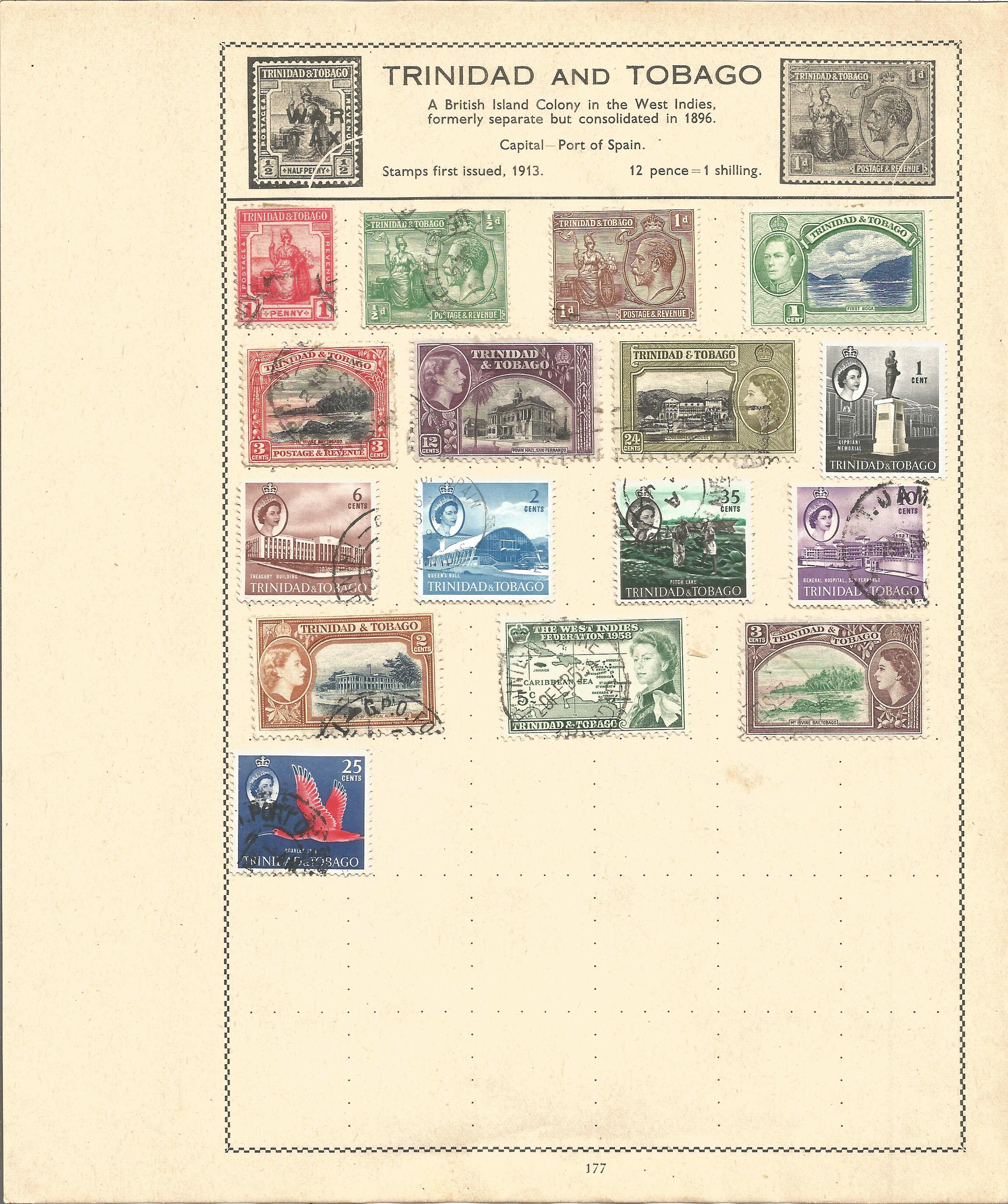 British Commonwealth stamp collection 6 loose album leaves countries include Sudan, Swaziland, - Image 2 of 2