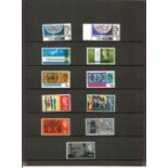 GB Stamp collection small selection of unmounted mint stamps on two sides of stock card dating