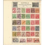 Australian stamp collection 7 full loose pages of interesting stamps dating back to prior 1950. We