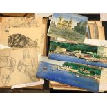 N.W. Rogers, an extensive portfolio of 20th Century watercolours