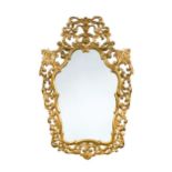 An early 20th century Florentine carved gilt-wood mirror,