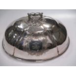 A Victorian plated crested meat dome