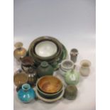 A quantity of Art pottery