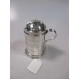 A large silver bun top sugar caster 5ozt