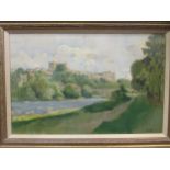Rodney Joseph Burn RA (1899-1984), Richmond Castle, oil on canvas, signed lower right RJB