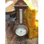 A Victorian aneroid barometer