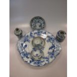 An 18th century Chinese teabowl and saucer, together with a quantity of oriental ceramics and other