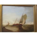 A 19th century marine oil painting125