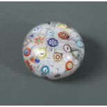 A Baccarat spaced millefiori paperweight, dated 1848,