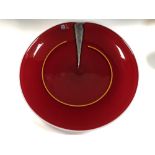 Cenedese for Murano, a cased glass charger,