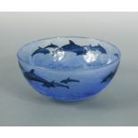 A Malcolm Sutcliffe glass bowl,