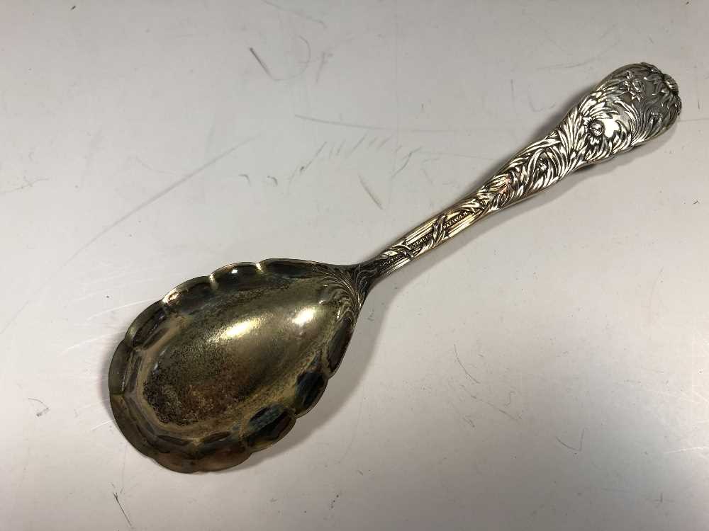 An American metalwares conserve spoon by Tiffany, - Image 3 of 3