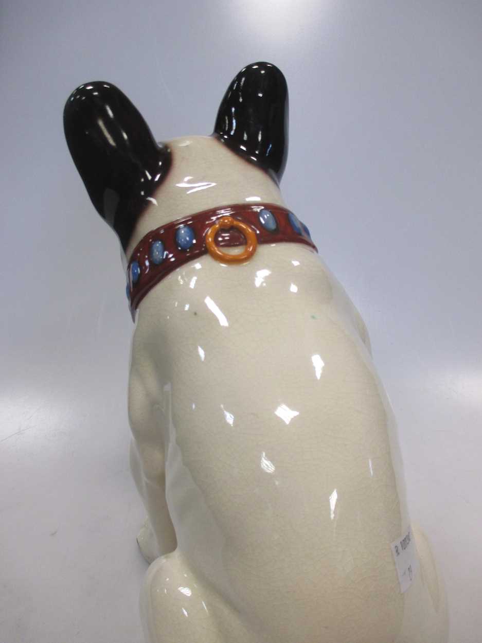 An Austrian Wiener Kunstkeramische Werkstätten pottery bull dog (restored) - Image 2 of 3