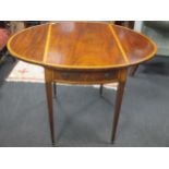 A 19th century mahogany Pembroke table 71 x 77 x 100cm open