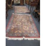 A pair of modern Tabriz style rugs, 210x142cm