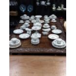 An extensive Copeland Spode dinner service to include a pair of tureens with covers, plates, side