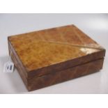 A tobacco leaf cigar box