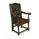 17 Century Oak pummel back chair