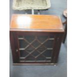 Small glazed mahogany cabinet