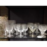 A collection of glassware